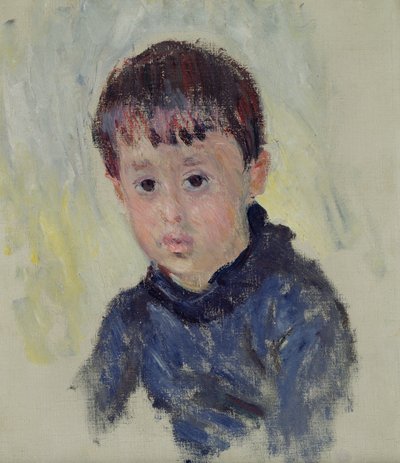 Michel Monet in a Blue Jumper by Claude Monet